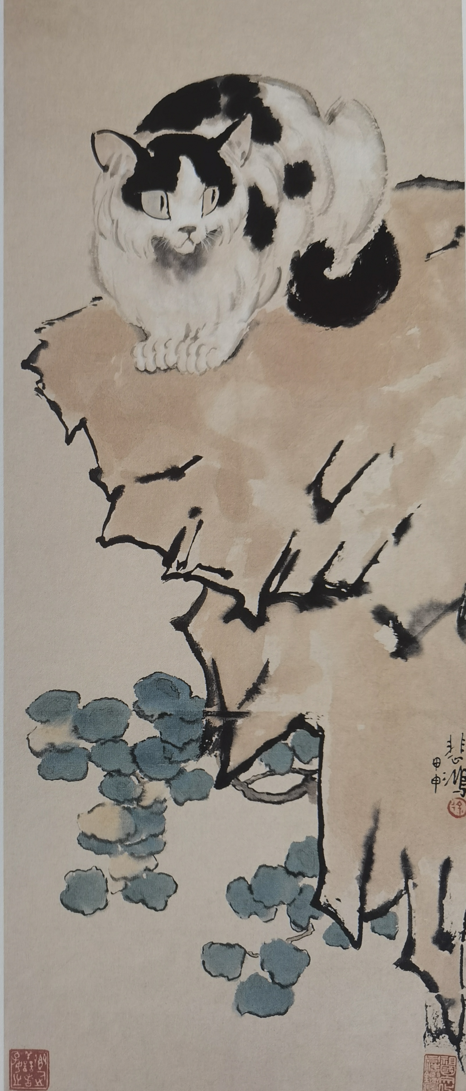 <h2>猫</h2><p>作者：徐悲鸿</p><p>创作年代：1944年</p><p>规格：75.5×31cm</p><p>品类：纸本设色</p>